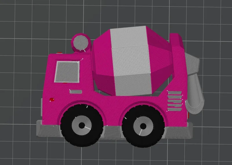 Coloured Fixum Dude Motors PiP Concrete Truck (AMS ready)