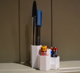 Hexagon desk organizer