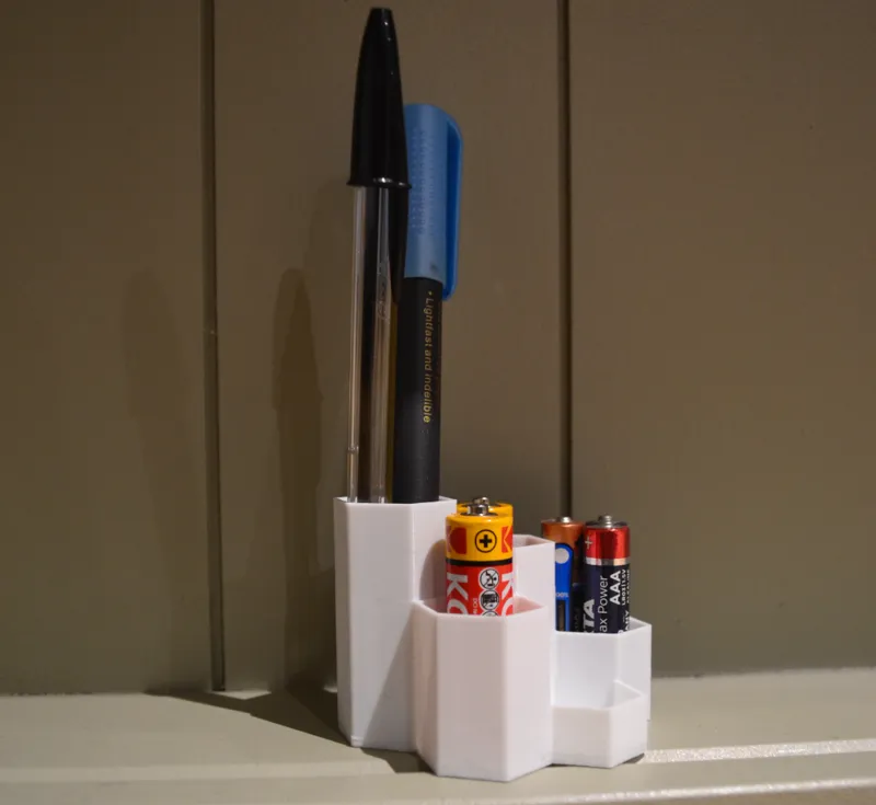 Hexagon desk organizer