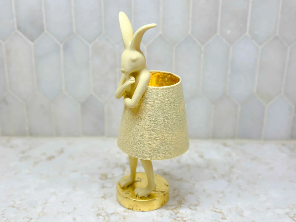 Lampe lapin bougie chauffe-plat