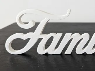 Placa decorativa "Família"