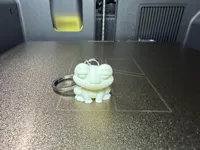 Meh the Frog | 1 Color Paint Ready | Keychain | 25 mm