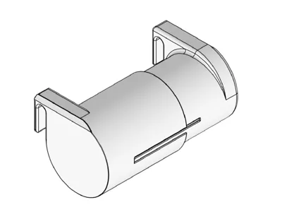 Toilet paper holder + storage, mounts on pipes