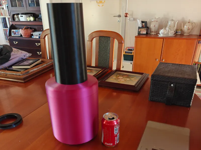 Nail polish bottle, container, song holder.