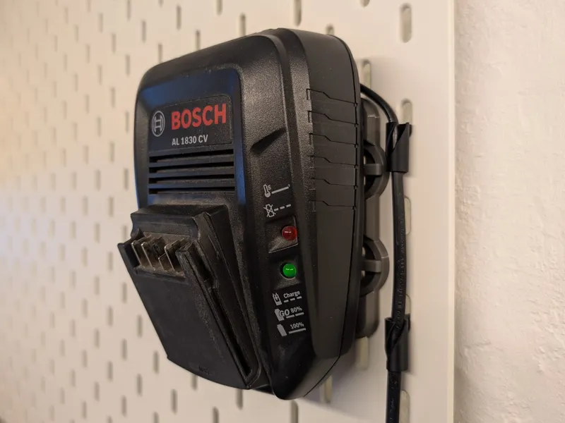 Bosch AL 1830 CV Charger Holder for IKEA Skådis
