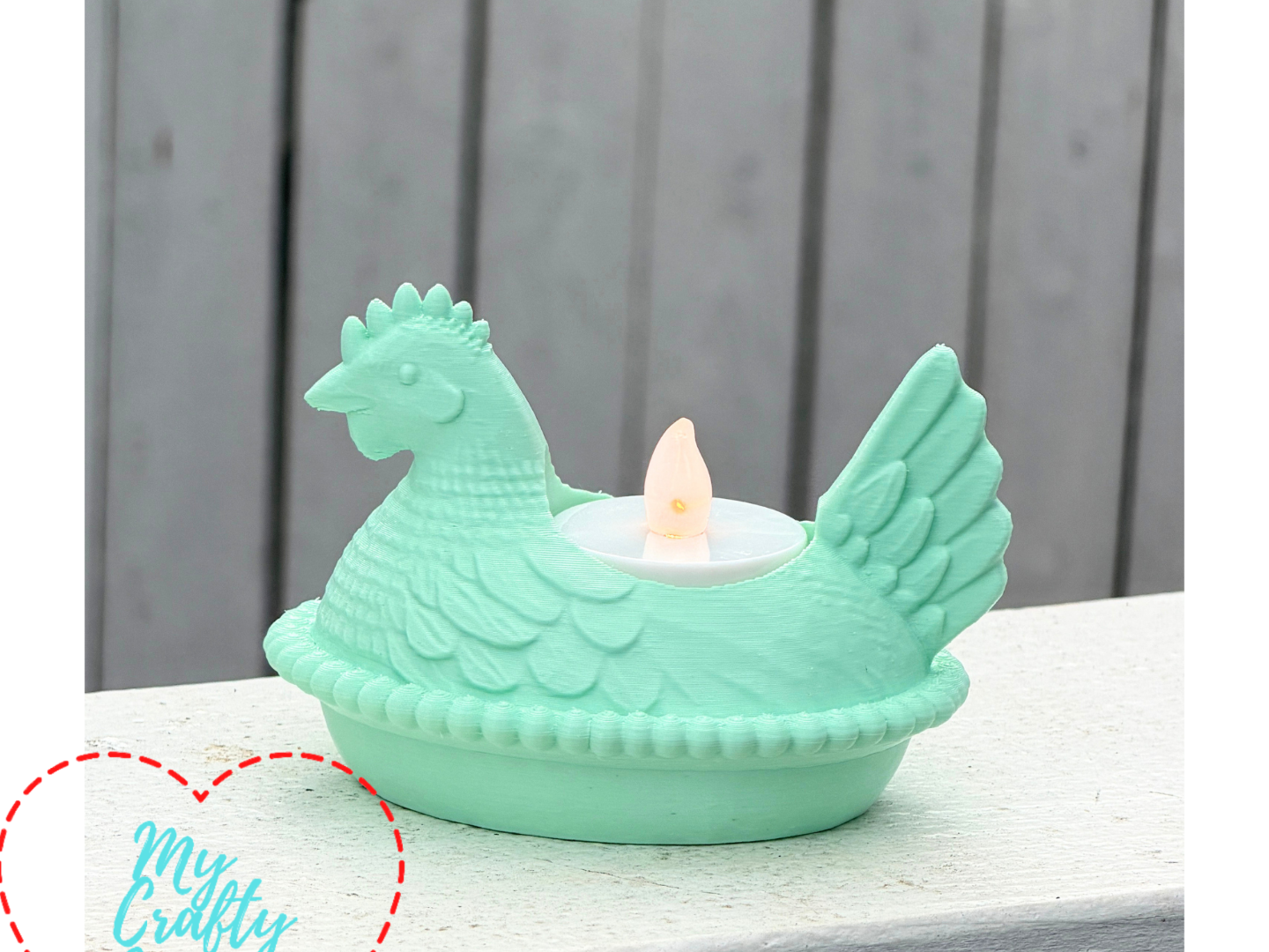 Hen on Nest Tealight Candle Holder