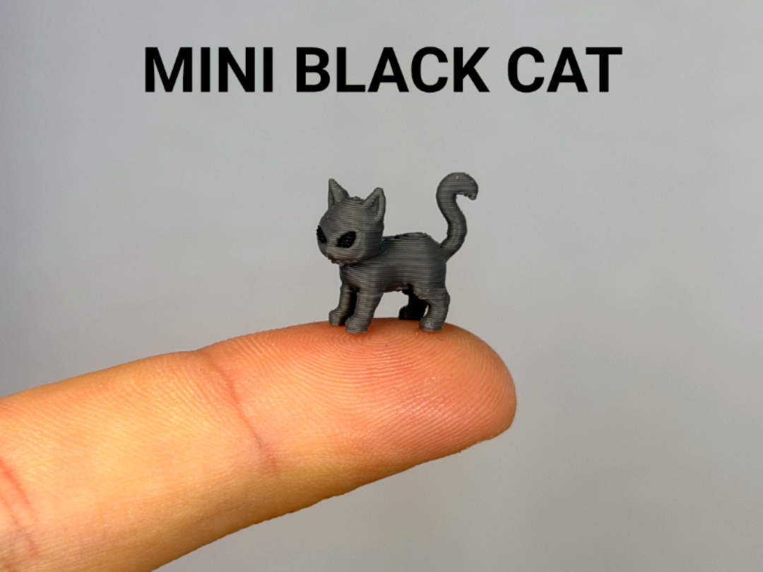 Mini Black Cat - 3D printed Animals, in stock in India