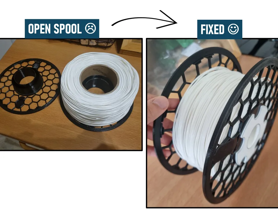 SpoolFix Lock for Reusable Spools - Free 3D Print Model - MakerWorld