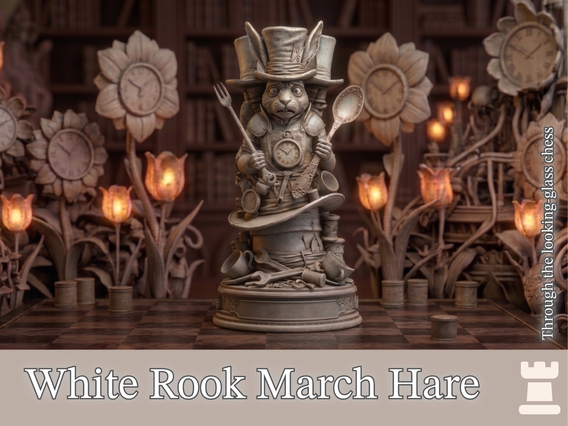 The March Hare | "Through the Looking-Glass" Chess