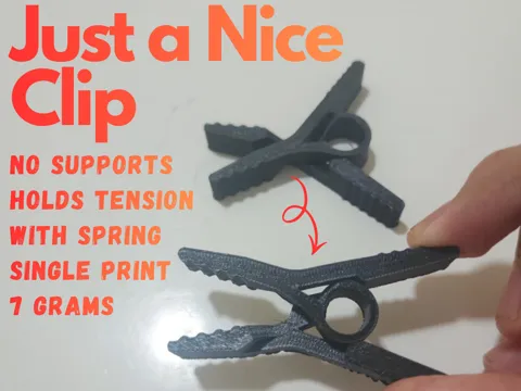 Clip o pieza de sujeción: Just A Nice Clip — referencia de MakerWorld