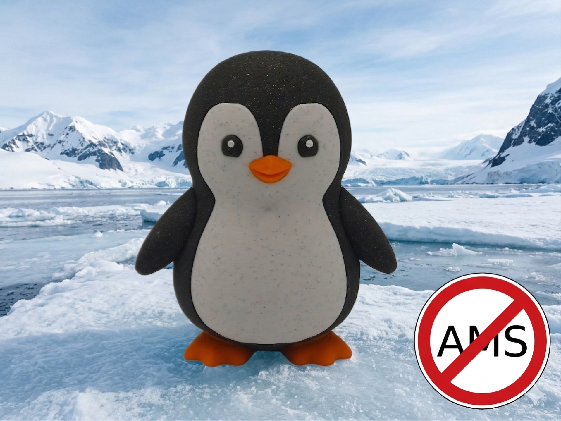 Arctic Penguin (Multipart & Easy Print)