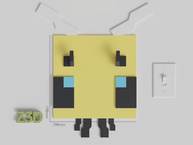 Minecraft Bee (Wall Decoration - AMS/SPLIT)