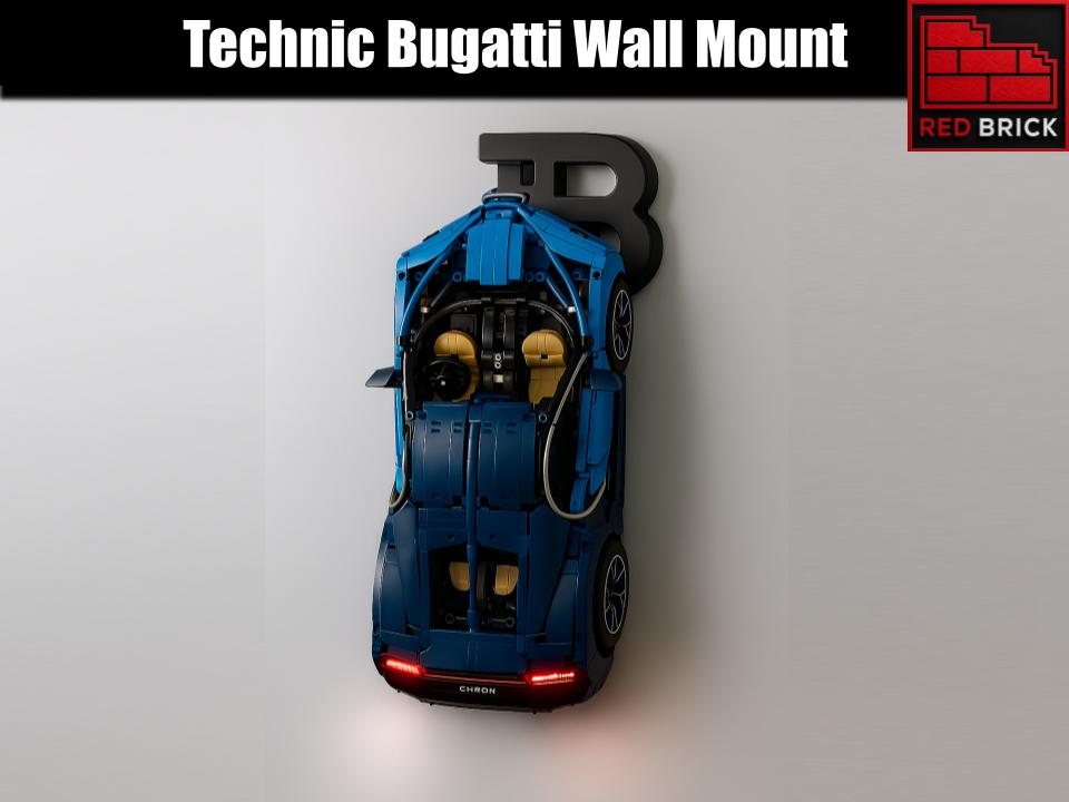 Brick Technic Bugatti Chiron Wall Mount