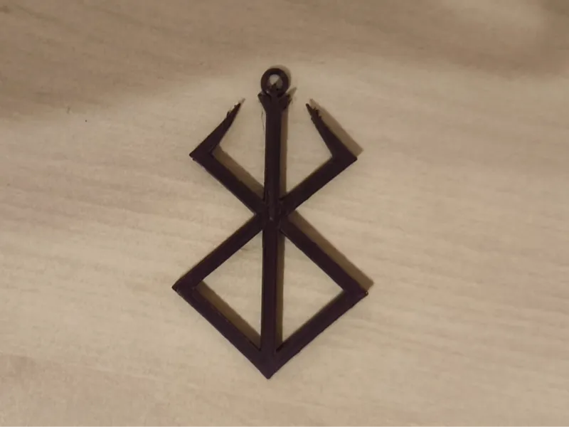 berserk logo for necklace, keychain or earings 