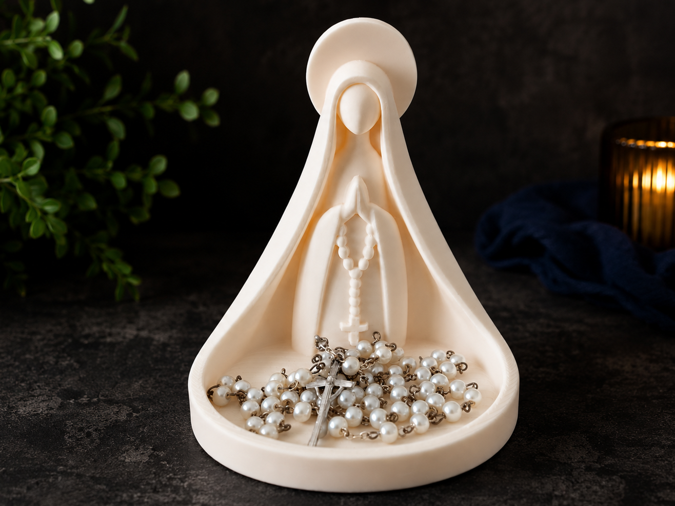 Our Lady of Aparecida Rosary Tray - 1