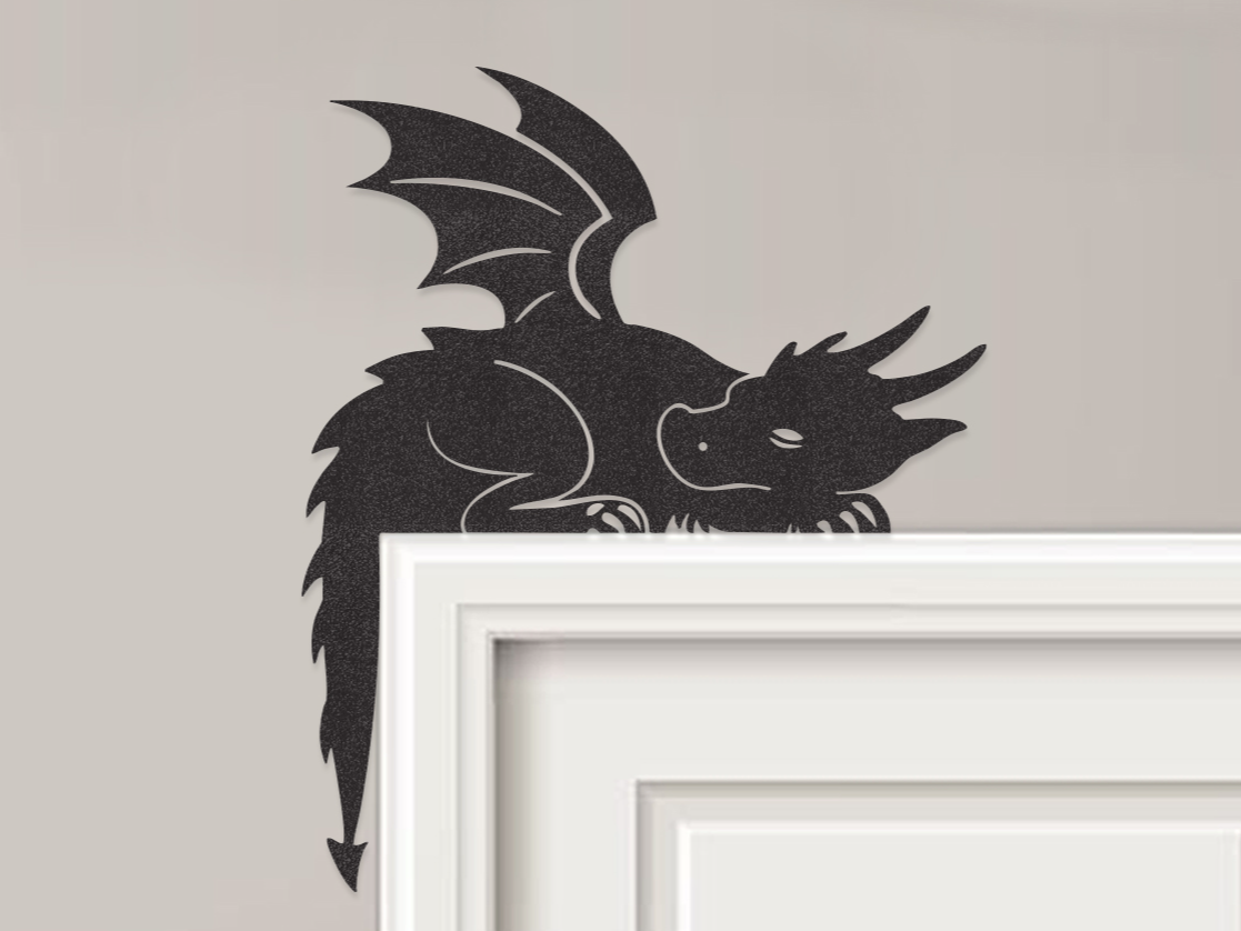 Sleepy Dragon Door Corner Topper