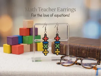 Math Teacher Earrings