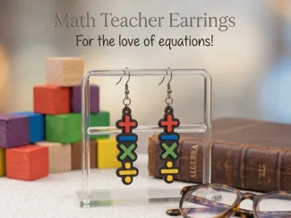 Math Teacher Earrings