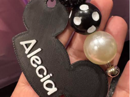 Classic Mouse Ear Keyring / Bag Tag