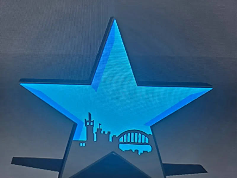 Newcastle Blue Star Lightbox