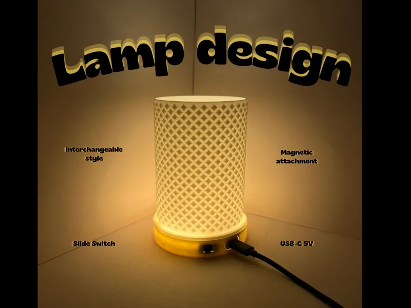 Diamond Lamp– Customizable 3D-Printed Light