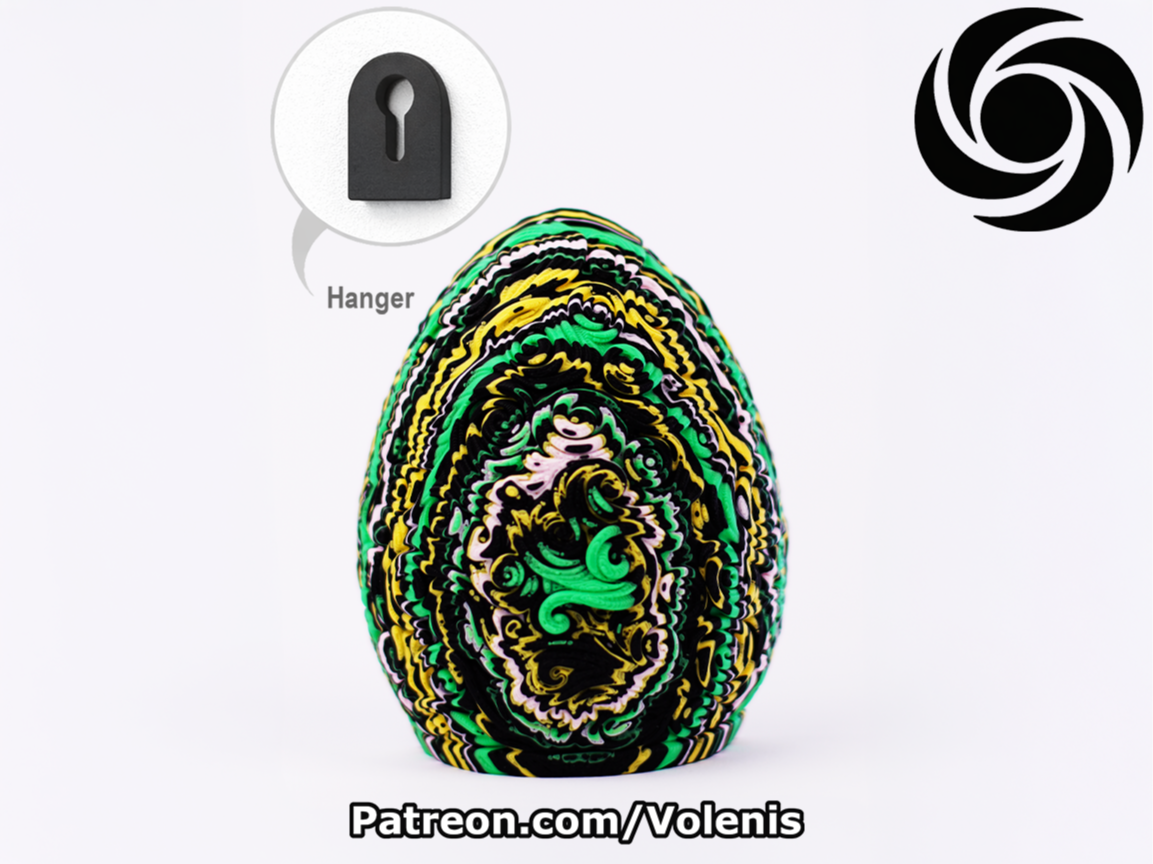 Layered Easter Egg Wall Decor