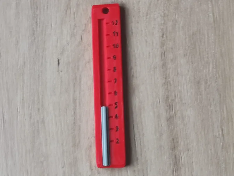 LËGO Technic axle measuring tool