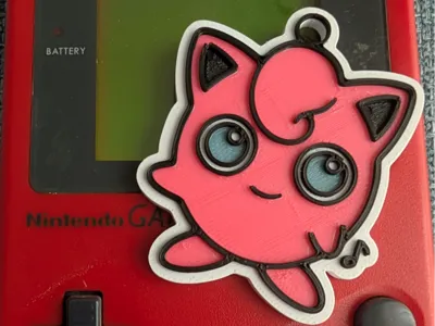 Jigglypuff Pokemon Keychain