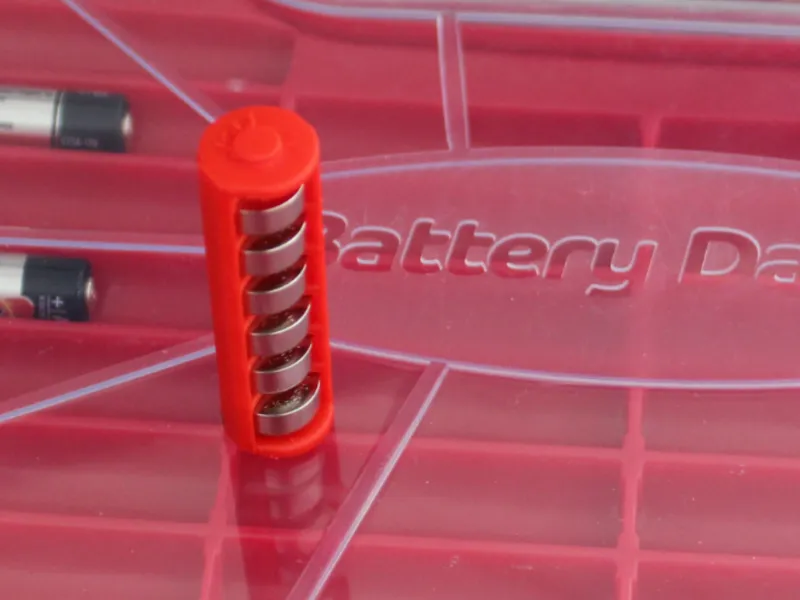 LR44 / AG13 Button Cell Battery Organizer-AA Sized