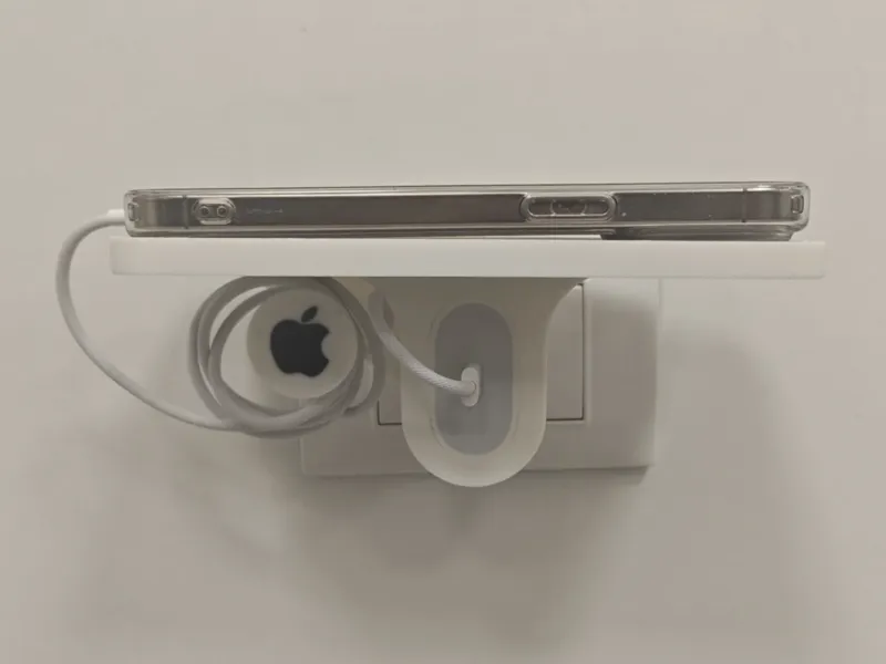 Apple charging stand for vertical socket