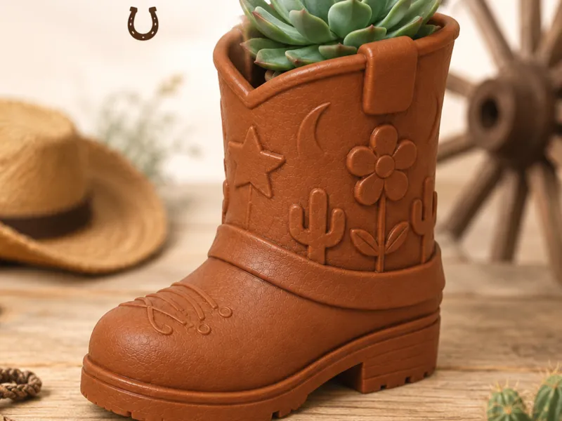 Cowboy Boot Planter