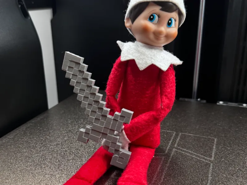 Shelf Elf Minecraft Sword