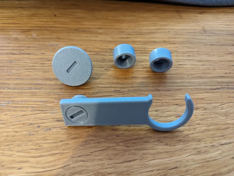 Latch for Cardboard Box - Print In Place, Screw on and snap fit close