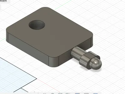 Key for toilet roll dispenser (BW)