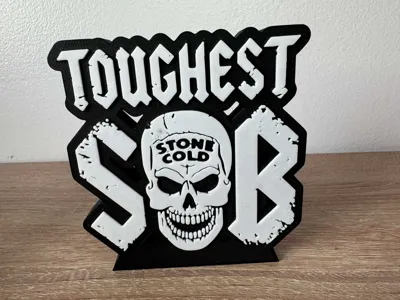 Toughest SOB Stone Cold Steve Austin Display Stand