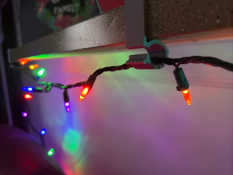 Christmas light hook for Countertop, Bar, and Desk