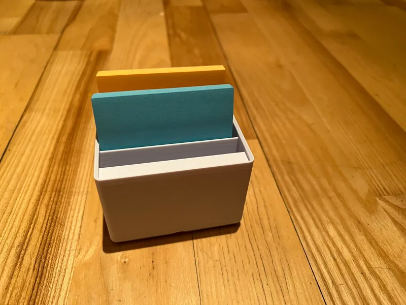 Gridfinity post it holder