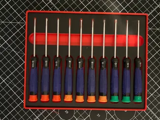 Gridfinity Precision Screwdriver Bin