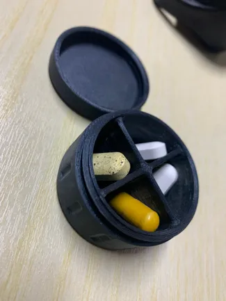 Pill Box with Compartments