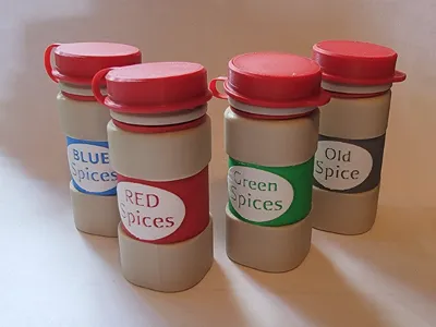 Toy Spice Bottles (Customizable)
