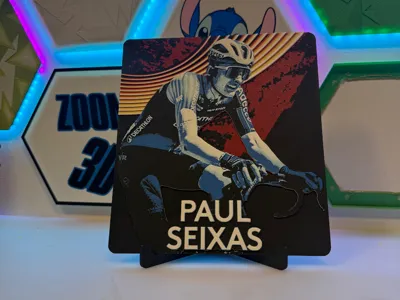 Paul Seixas - Cycling Portrait HueForge 6 colors