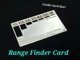 Range Finder Card V2 (Credit Card Sized) 50-1000m