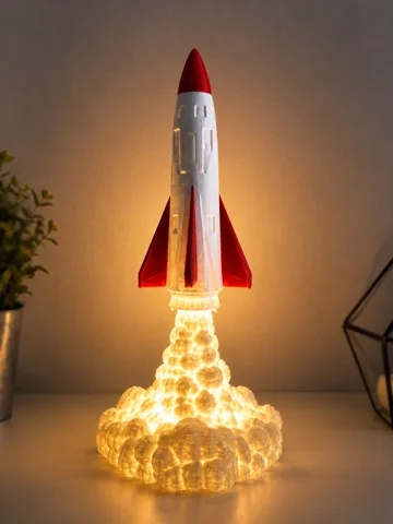 Accesorio para impresora 3D: Rocket Launch Lamp – No AMS — vista de referencia 2