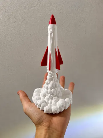 Accesorio para impresora 3D: Rocket Launch Lamp – No AMS — vista de referencia 4