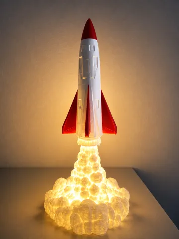 Accesorio para impresora 3D: Rocket Launch Lamp – No AMS — vista de referencia 3