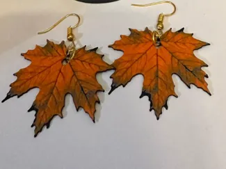 Hueforge Leaf Errings