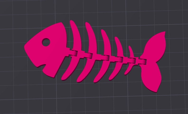 Miniatura 1 do modelo 3D Flexi Bone Fish