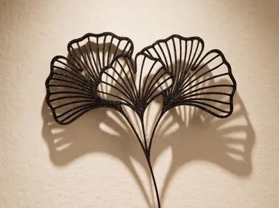Ginkgo Biloba Minimalist Accessories Vase / Decor