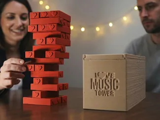 Love Music Tower – Romantic Block Game
