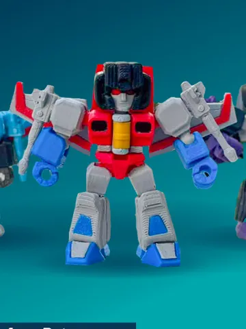 Modelo para impresión 3D: Starscream Not Blokees — vista de referencia 2